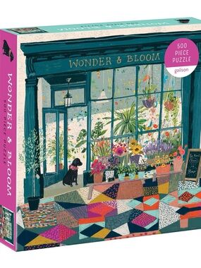 Galison Wonder & Bloom Floral Shop 500-Piece Puzzle